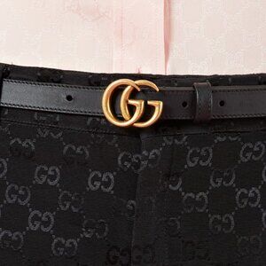 GG MARMONT THIN BELT with dust bag, box, and bag size 8-